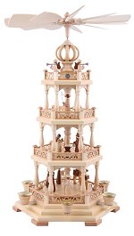 Müller 3 Tiered Natural<br> Candle Pyramid